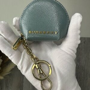 Burberry London Blue Coin Purse Keychain